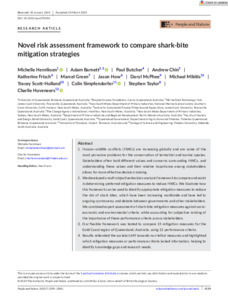 Novel risk assessment framework to compare shark-bite mitigation ...